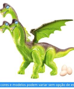 Alternative view of Boneco Dinossauro com Ovinhos Luz e Som DM Toys - DM TOYS CORES SORTIDAS