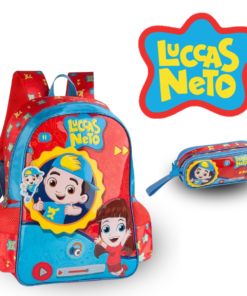 MOCHILA DE COSTA LUCCAS NETO COM ESTOJO GRANDE