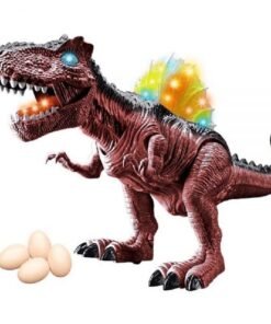 Dinossauro -Anda, Abre a boca , emiti som ,põe ovos e tem luzes. CORES SORTIDAS