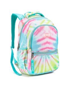 MOCHILA TIE DYE COM CHAVEIRO JUST LOVE