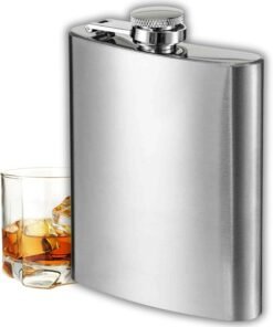 Alternative view of Cantil de bolso Porta Bebidas Whisky Vodka Inox 80ML 6 OZ - Golden Rio