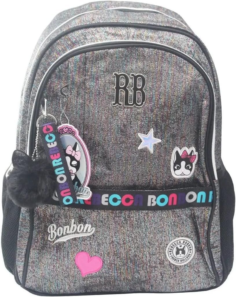 Mochila Rebecca Bonbon Glitter (PRETA)