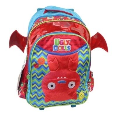 MOCHILA DE CARRINHO UGLYDOLLS VERMELHO