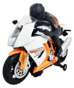 Alternative view of BRINQUEDO Moto Bate e Volta SPORT Laranja E BRANCA com Boneco DM TOYS DMT648