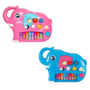 Tecladinho Divertido Elefante C/ Som E Luz - Dm Toys