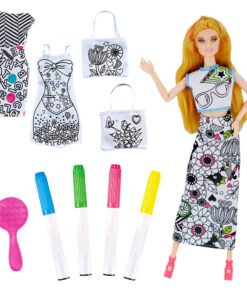 Alternative view of Kit de Pintura Moda com Boneca Articulada DM TOYS