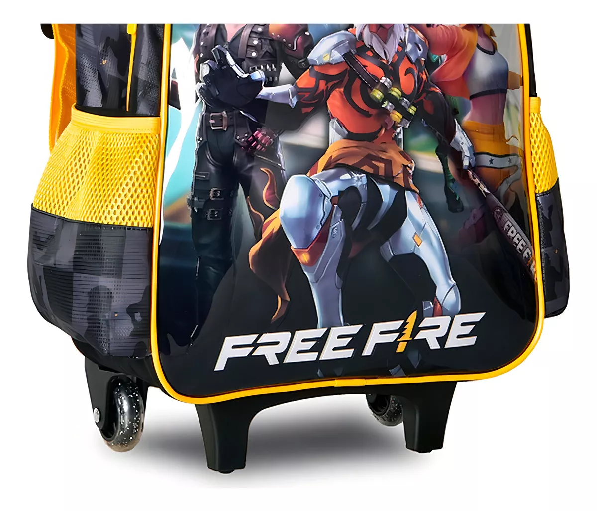 KIT Mochila Com Rodas Com Capuz Free Fire FR2494K Clio - Imagem 3