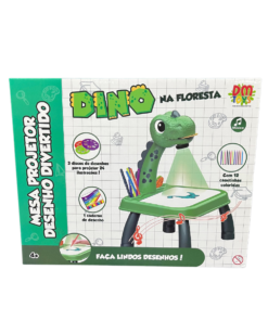 Mesa Projetora Infantil de Desenho Divertido Dino na Floresta