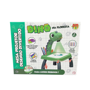 Mesa Projetora Infantil de Desenho Divertido Dino na Floresta