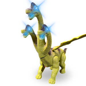 Boneco Dinossauro com Ovinhos Luz e Som DM Toys - DM TOYS CORES SORTIDAS