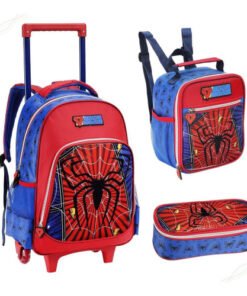 KIT MOCHILA CARRINHO HOMEM ARANHA