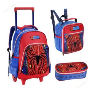 KIT MOCHILA CARRINHO HOMEM ARANHA