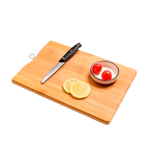 Tábua De Corte 20X30 Cm Retangular Bambú Com Argola