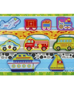 Alternative view of BRINQUEDO DIDÁTICO DE MADEIRA TRANSPORTES COLORIDOS