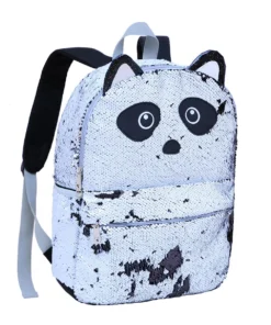 Mochila Costas Clio Style Panda Paetê CG2032 Branco