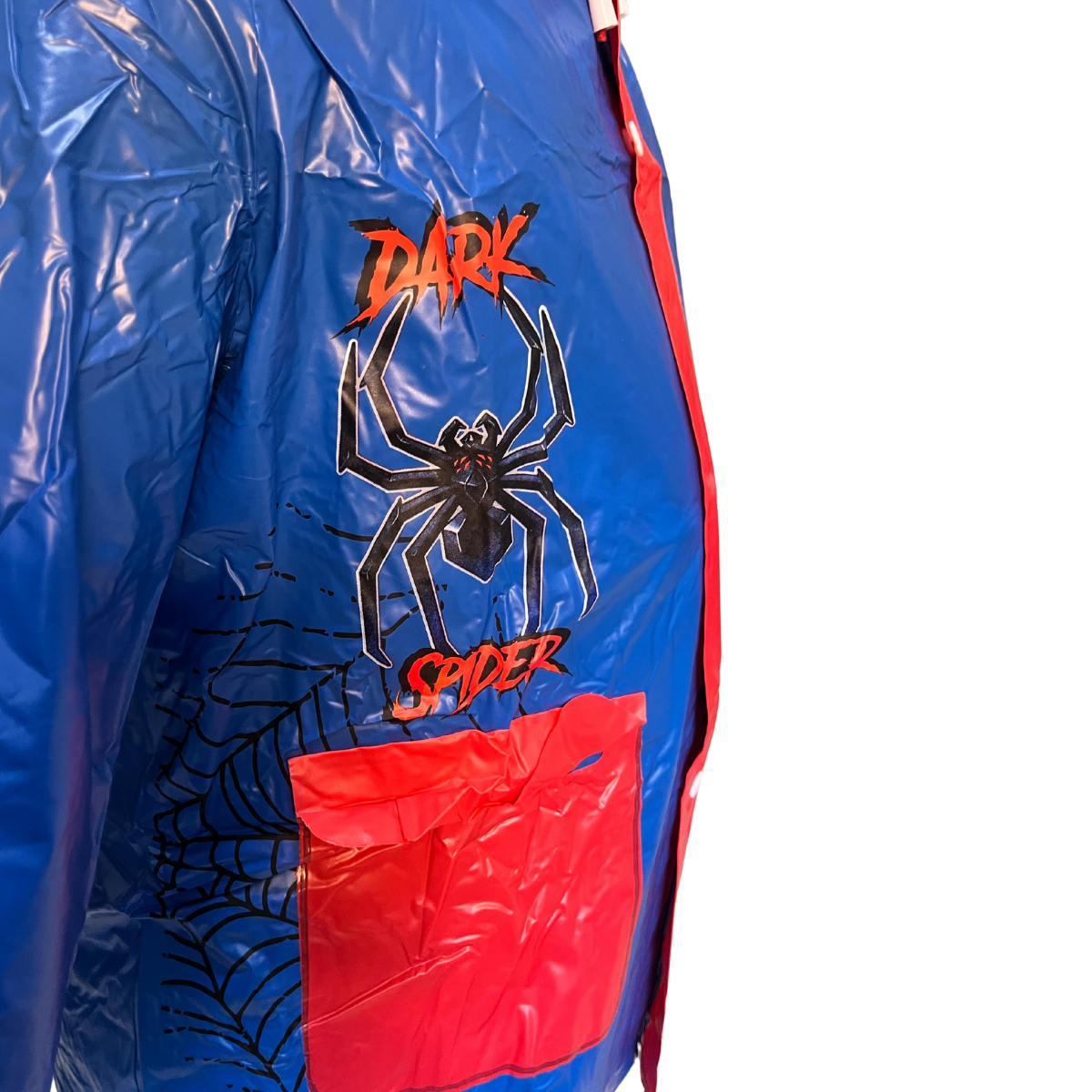 Capa De Chuva Infantil Menino Impermeável Capuz Dark Spider - Imagem 3