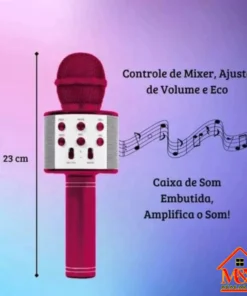 Alternative view of Microfone Infantil Karaoke Bluetooth Star Voice - Zoop Toys