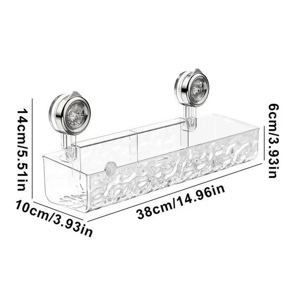 Prateleira de Banheiro Sem Furos Suporte Acrilico - Imagem 3