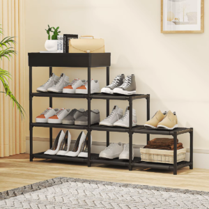 Sapateira Organizador Porta Sapatos 11 Pares 4 Andares Para Quarto Hall Multiuso