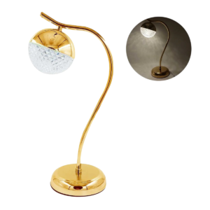 Alternative view of Luminária De Mesa Dourado De Luxo