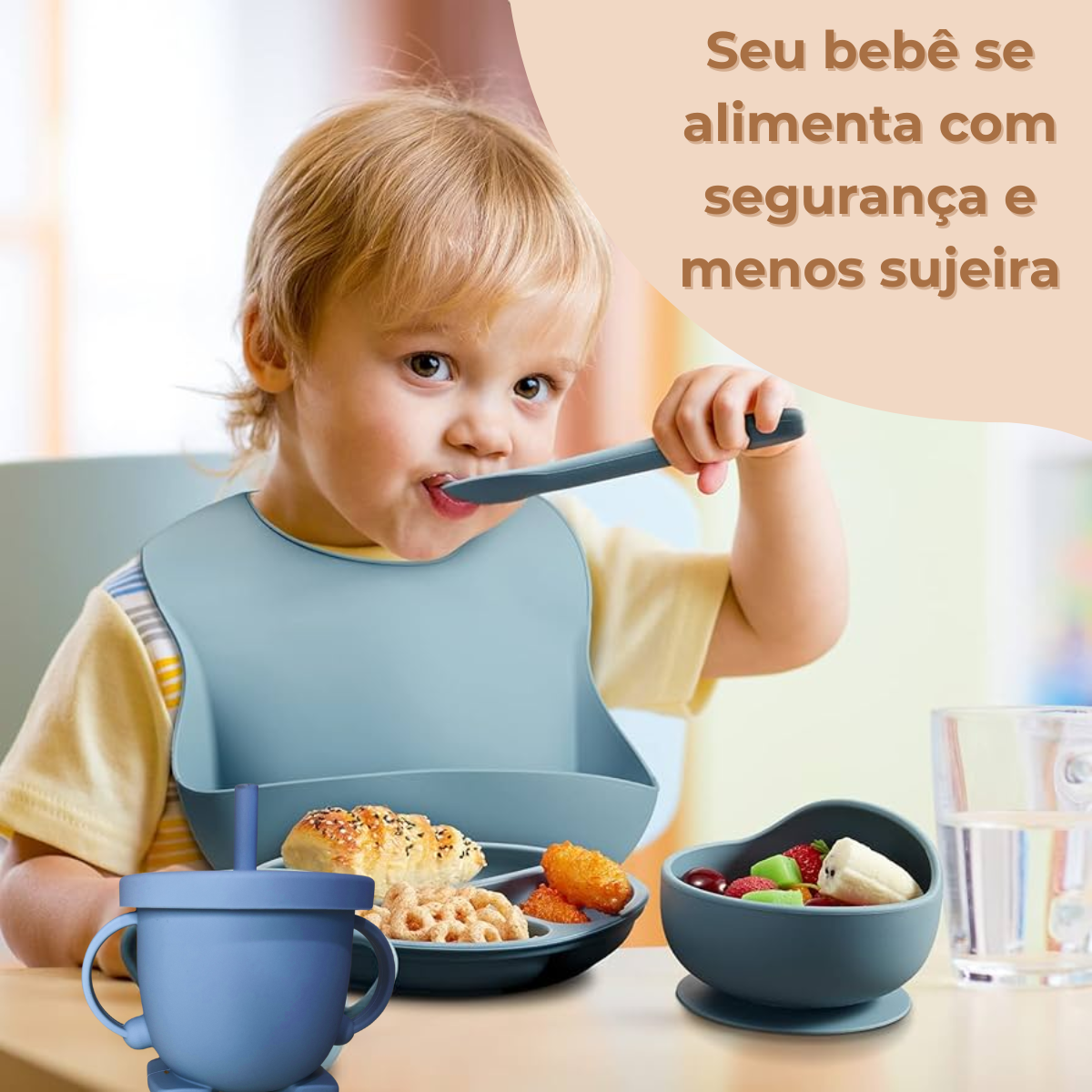Kit Alimentação Para Bebê 6 Peças