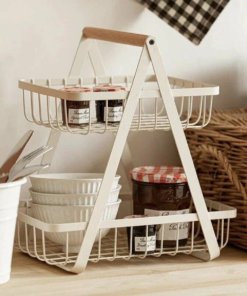 Alternative view of Fruteira de Mesa Premium Aramado 2 Andares