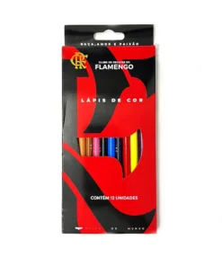 Lápis De Cor Com 12 Cores Flamengo