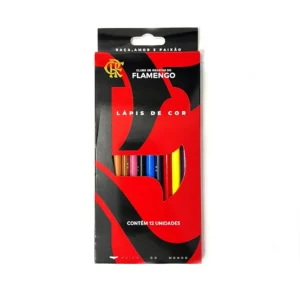 Lápis De Cor Com 12 Cores Flamengo