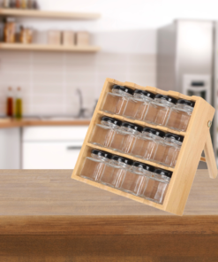 Porta Temperos e Condimentos Potes Organizador com 12 Unidades